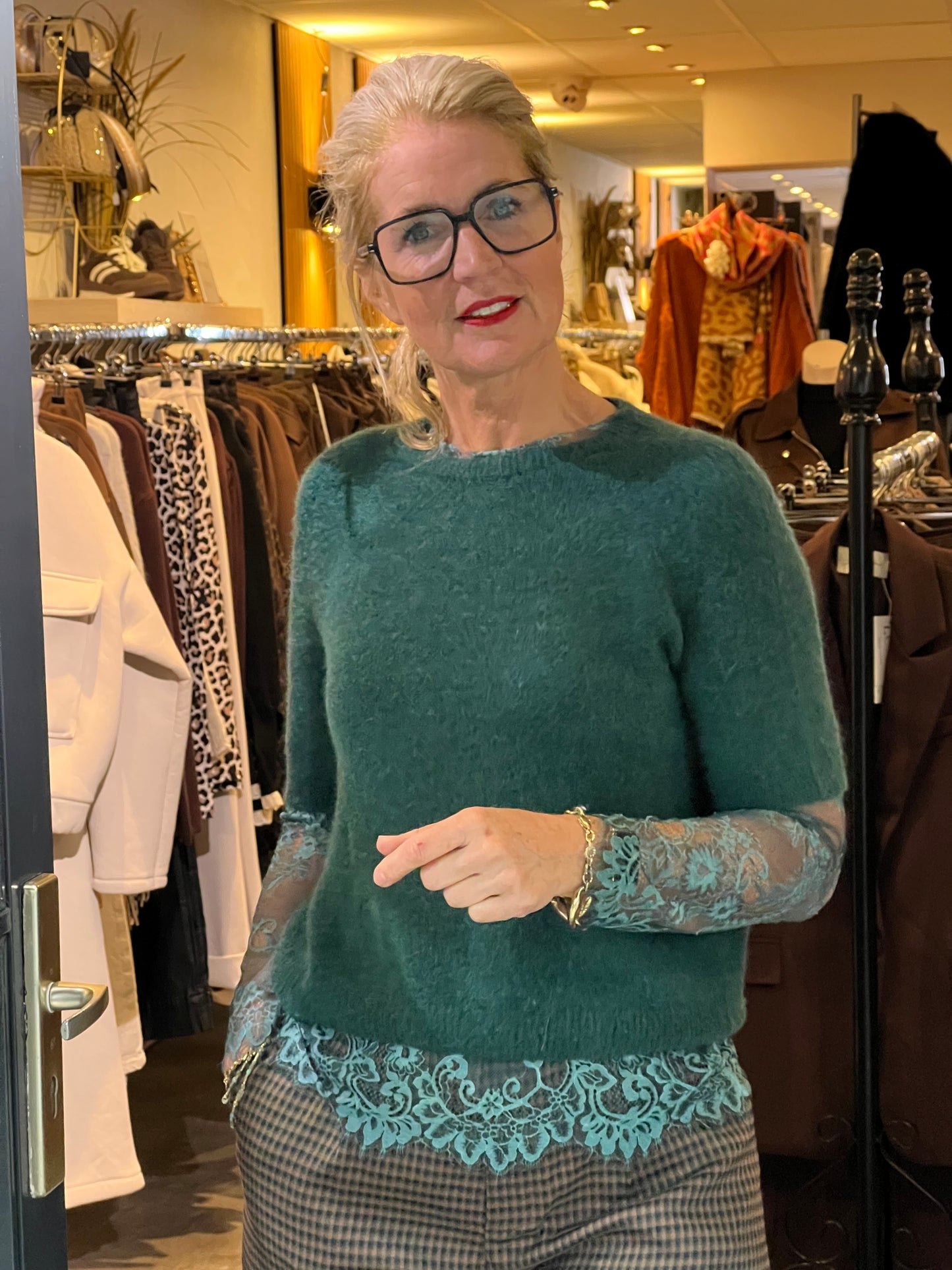 Shirt Lace / Flessen Groen
