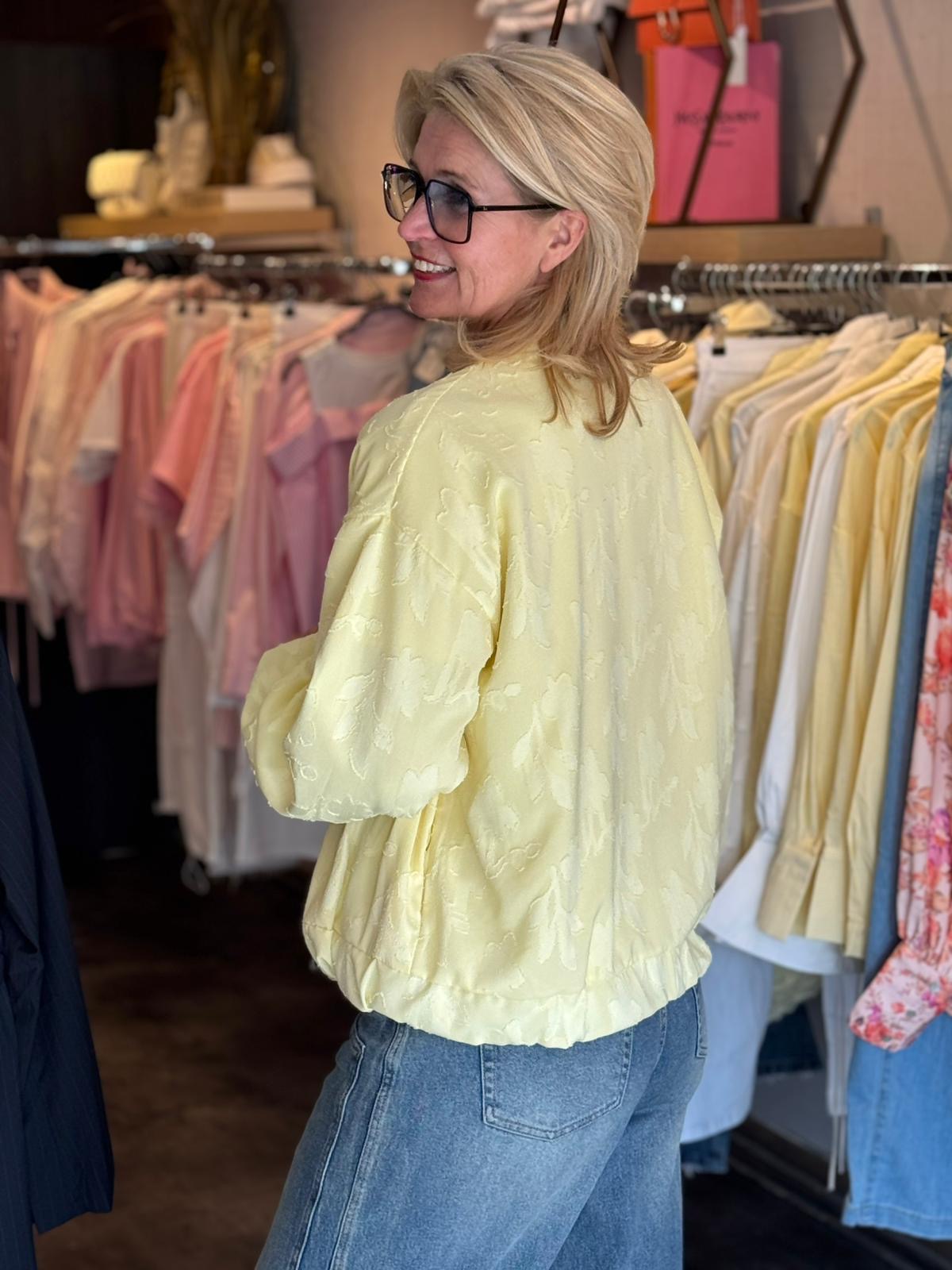 Bomber reversible/ geel