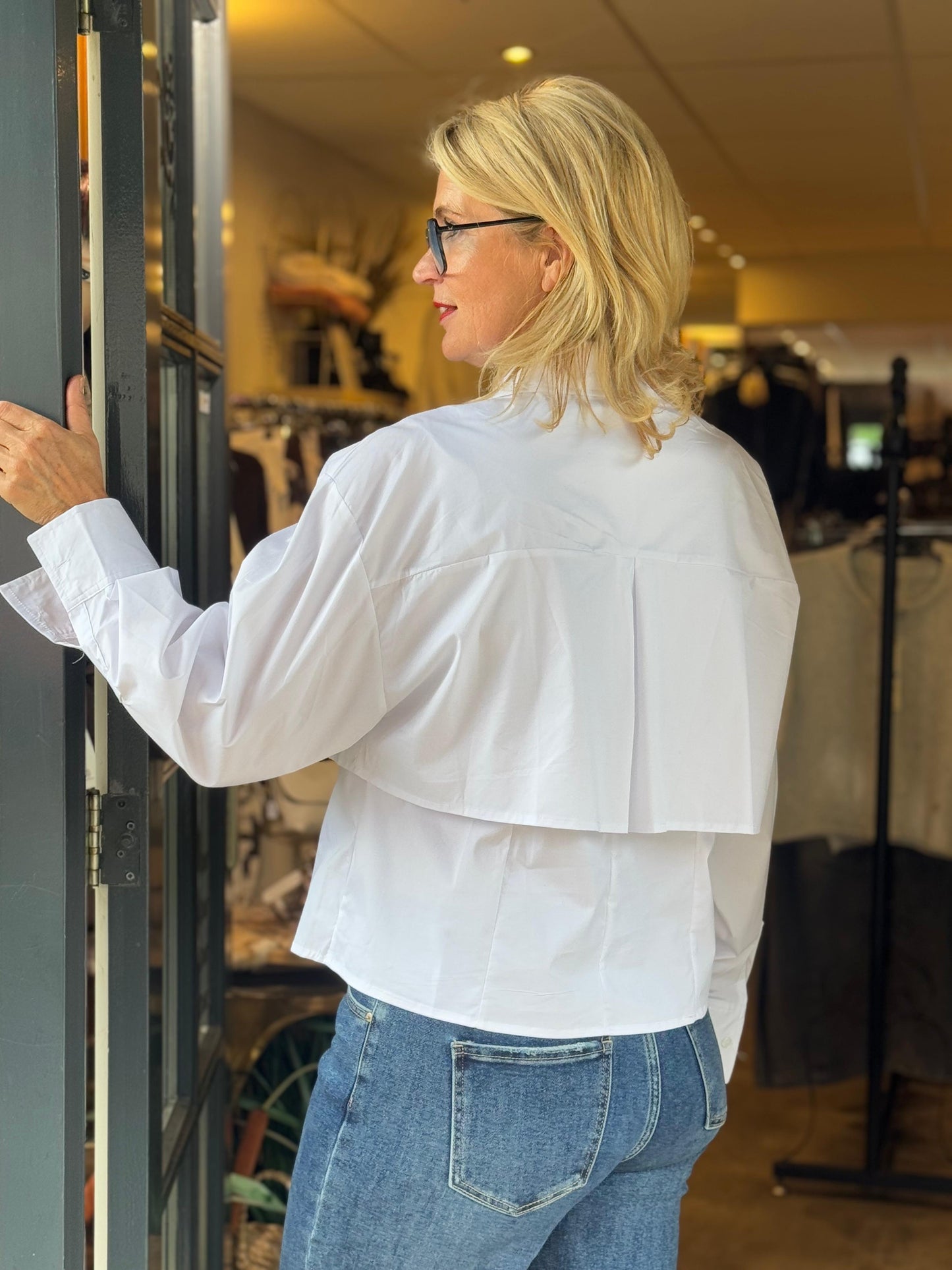 Blouse Trench Twist/ Wit