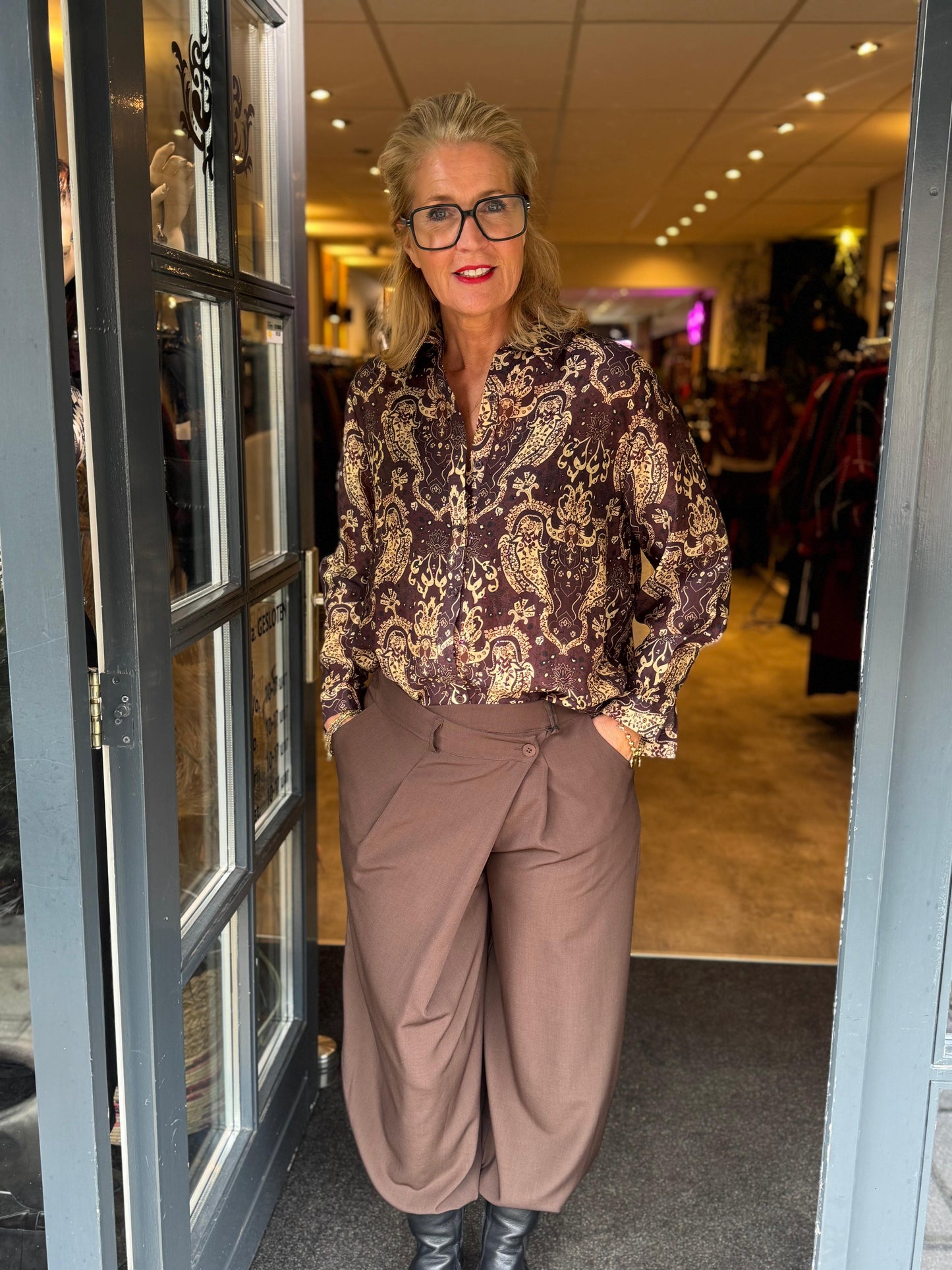 Broek overslag/ Bruin