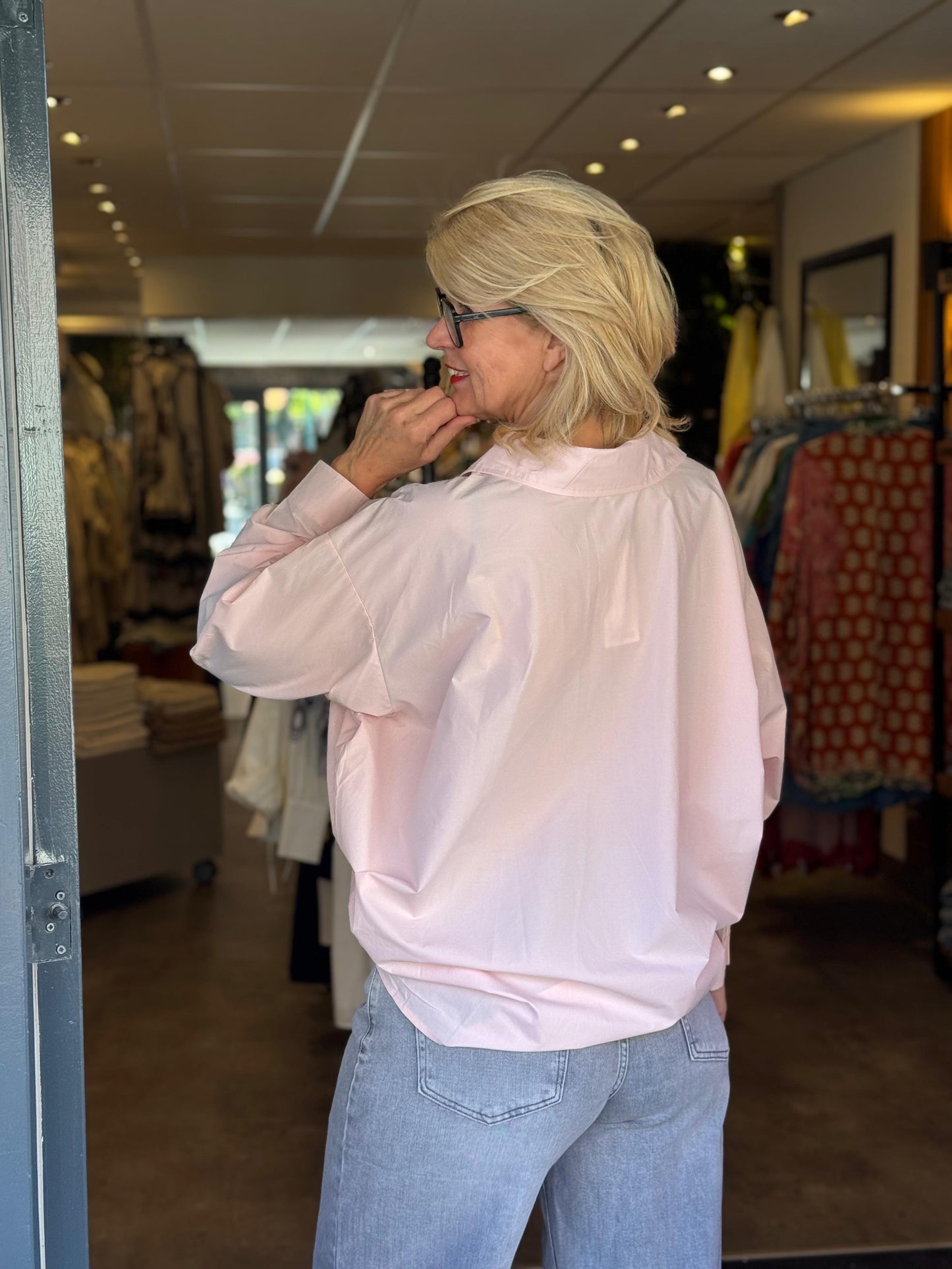 Blouse Love/ roze