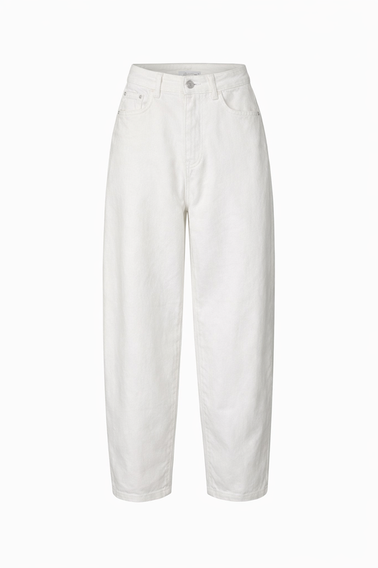 Jeans Barrel/ wit