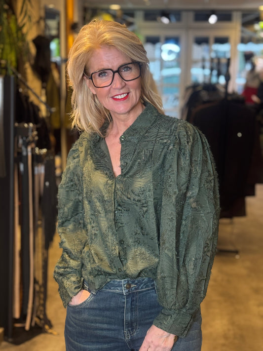 Blouse Azzurro/ Groen