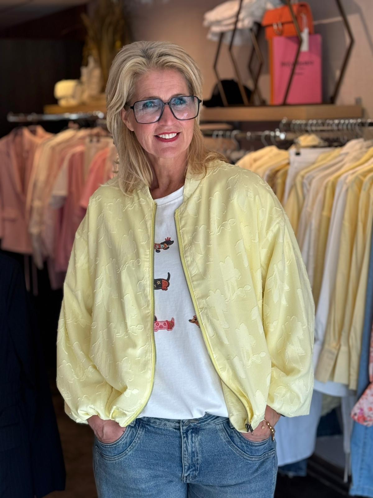 Bomber reversible/ geel
