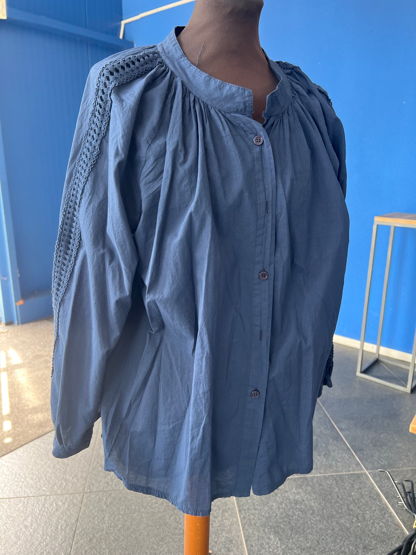 Blouse Vivian/Blauw