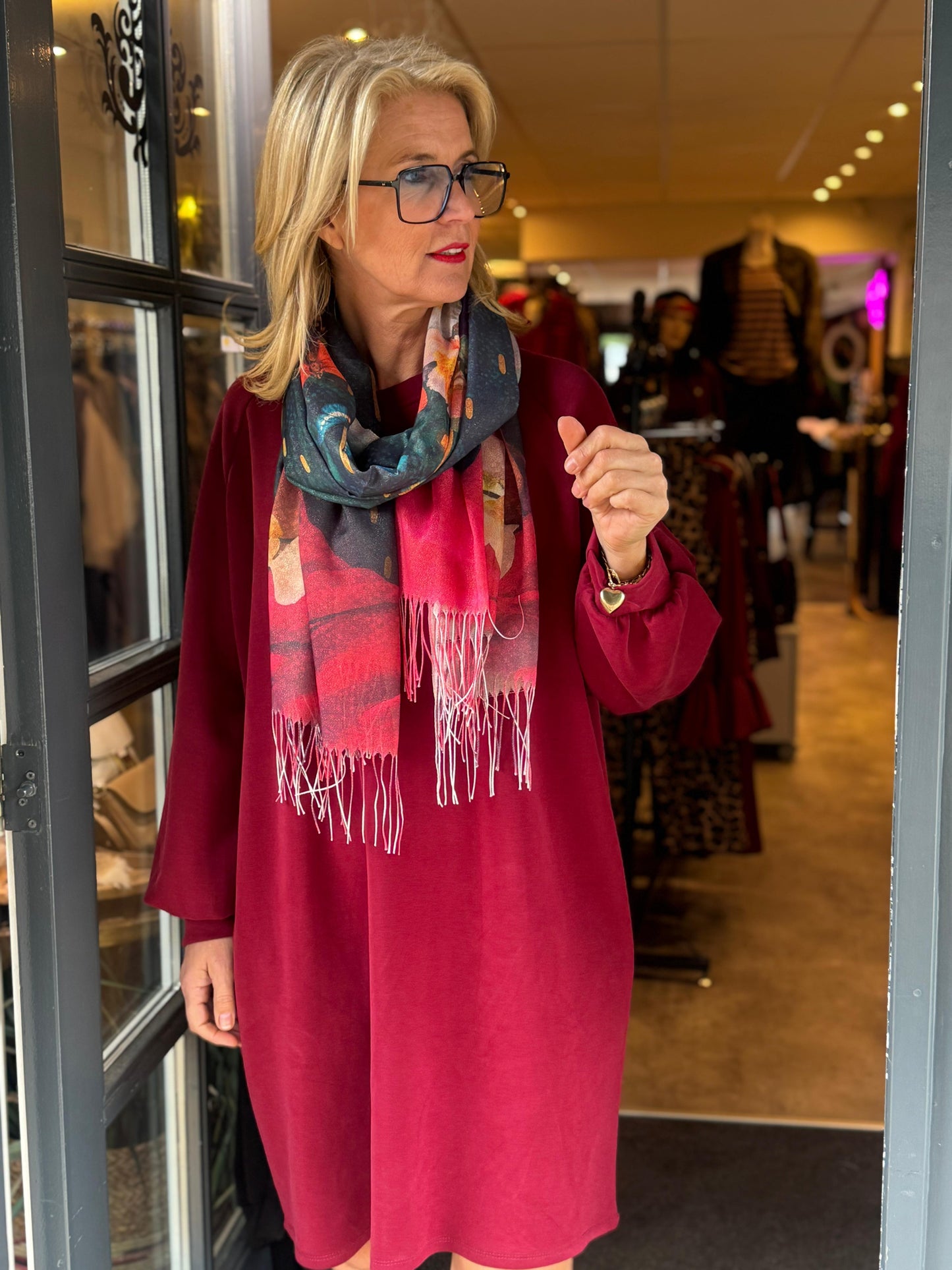 Sweatdress Lounge/Bordeaux