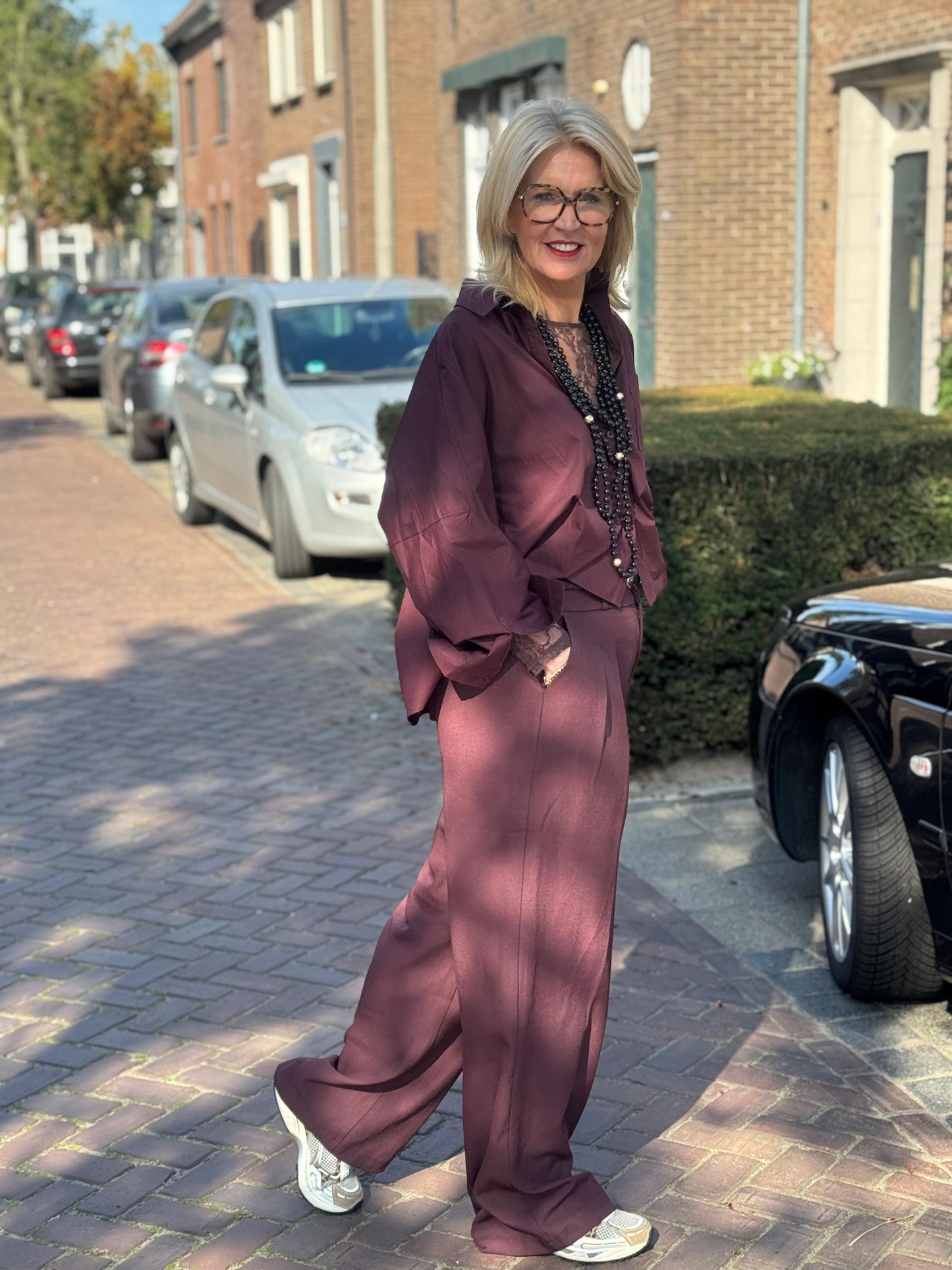 Blouse Aire/ Aubergine