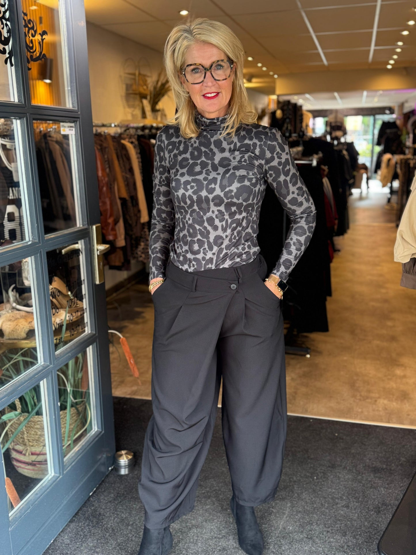 Broek overslag / zwart