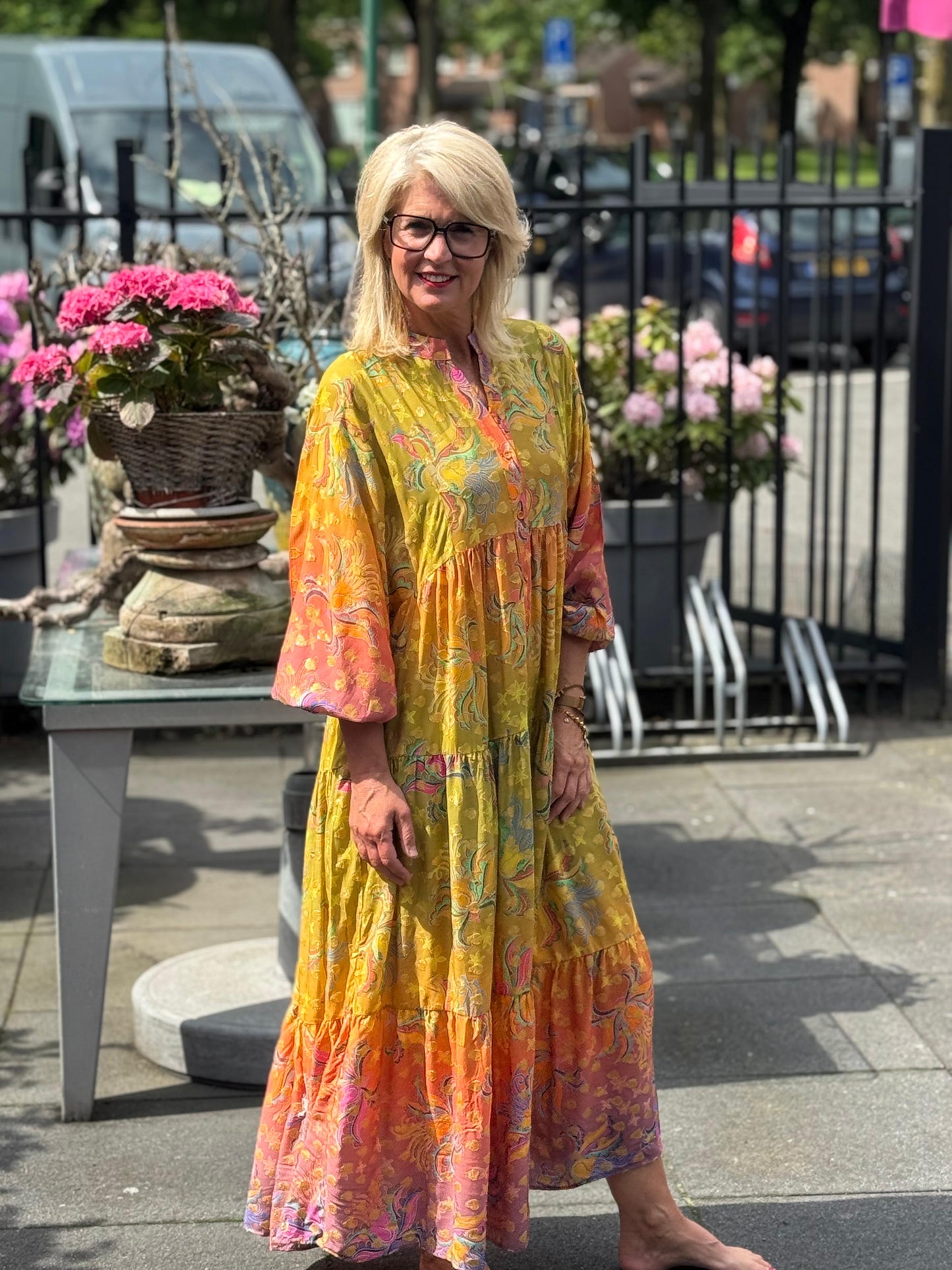 Jurk Sunset/ maxi