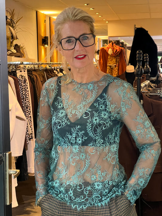Shirt Lace / Flessen Groen
