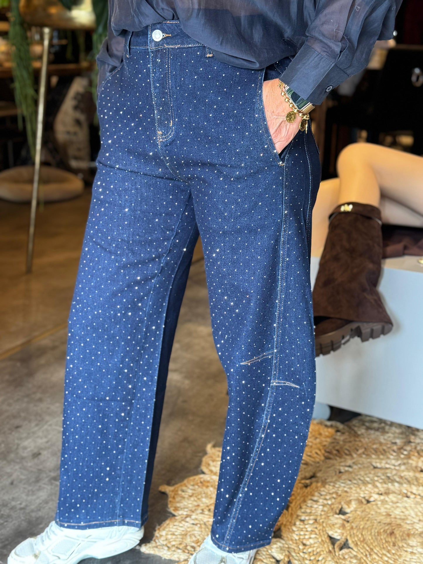 Jeans Barrel/ sparkle
