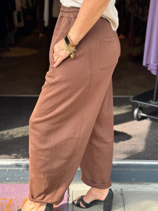 Broek Barrel Comphy/ Mocca