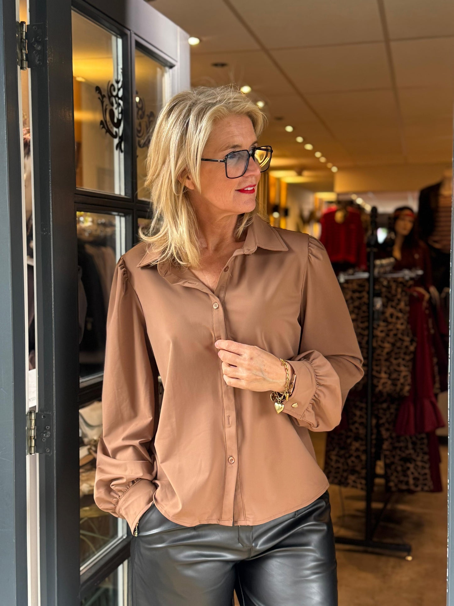 Blouse Nude/ Travelstof