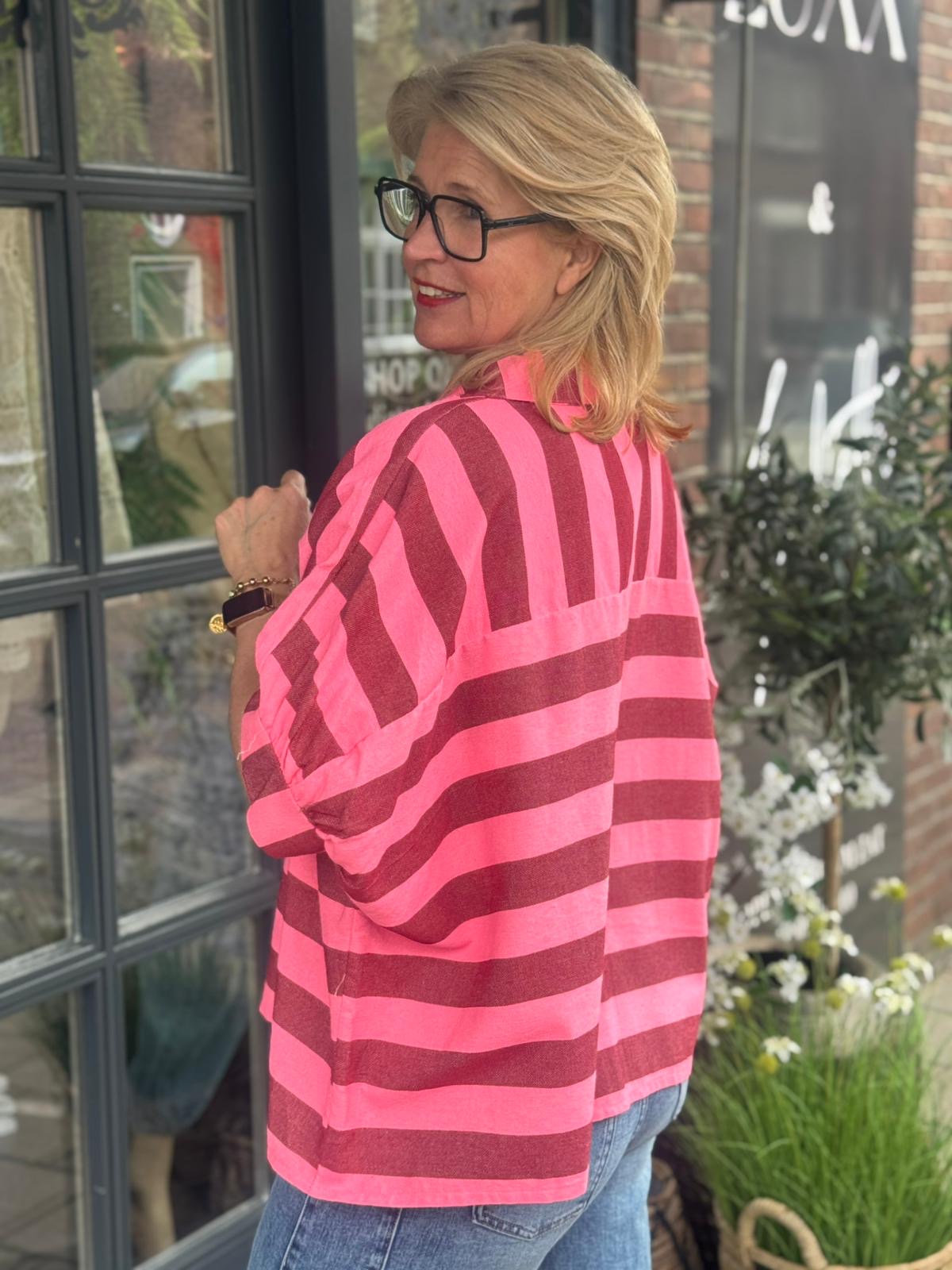 Blouse Sunset Stripe