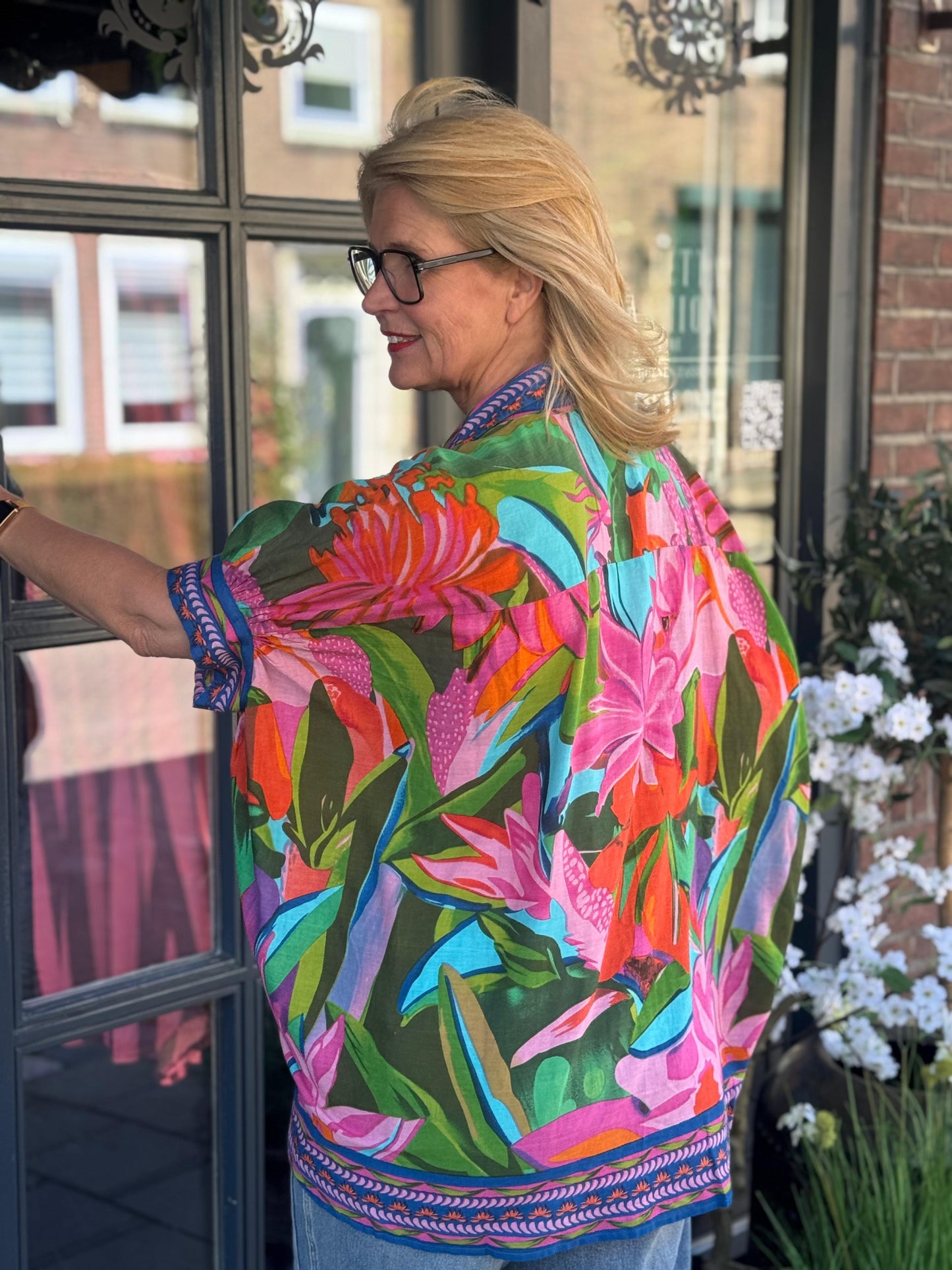 💥DEAL Blouse Gold&Silver/ print Roze