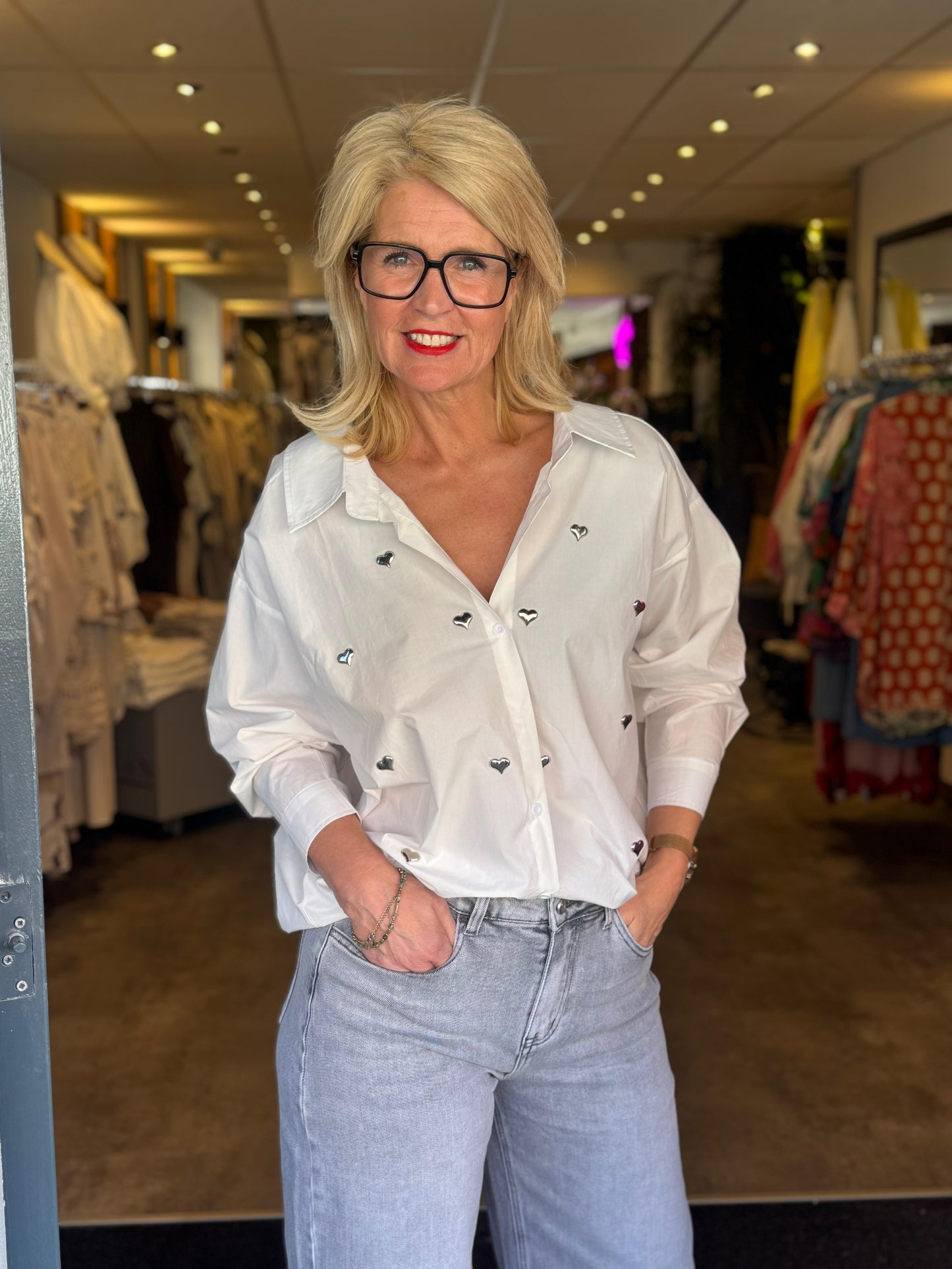 Blouse Love/ wit
