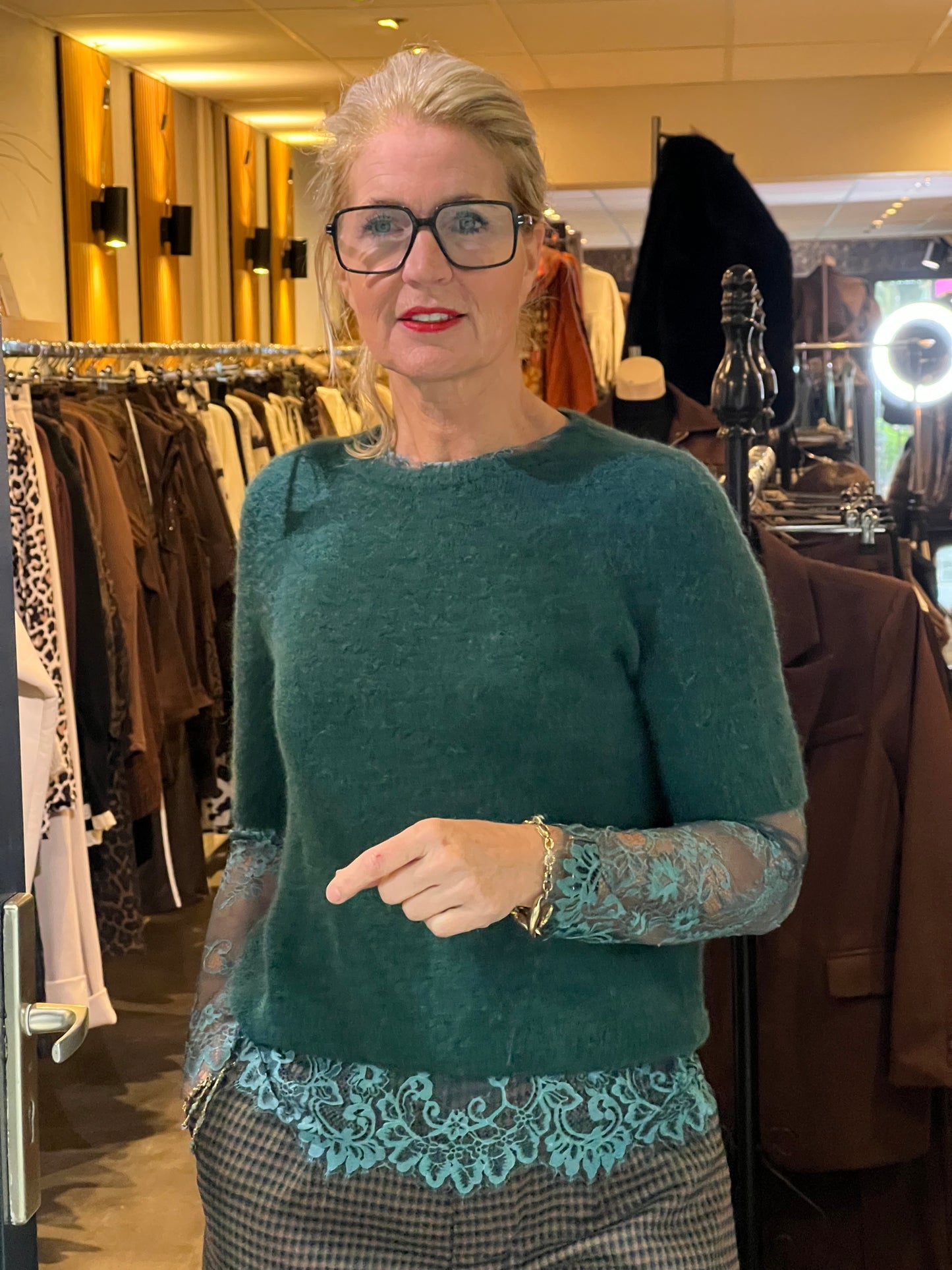 Trui Abby/ Flessen Groen