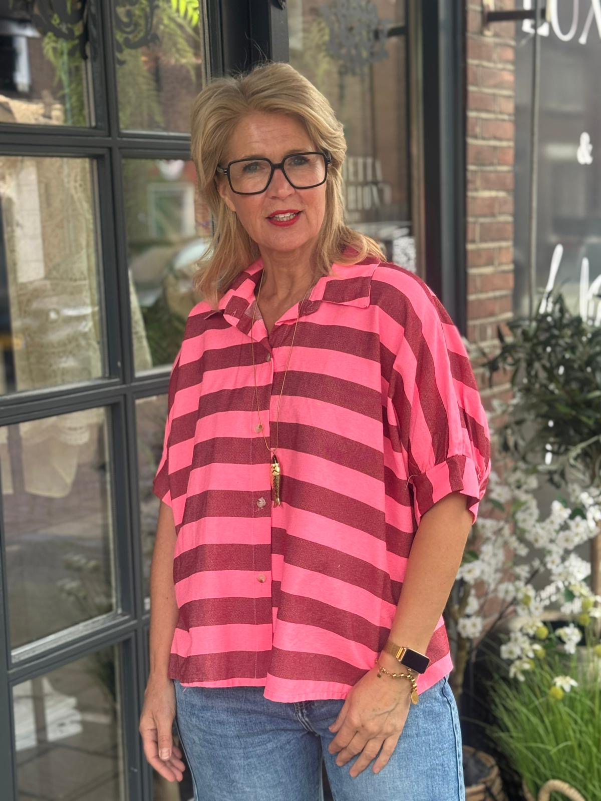 Blouse Sunset Stripe