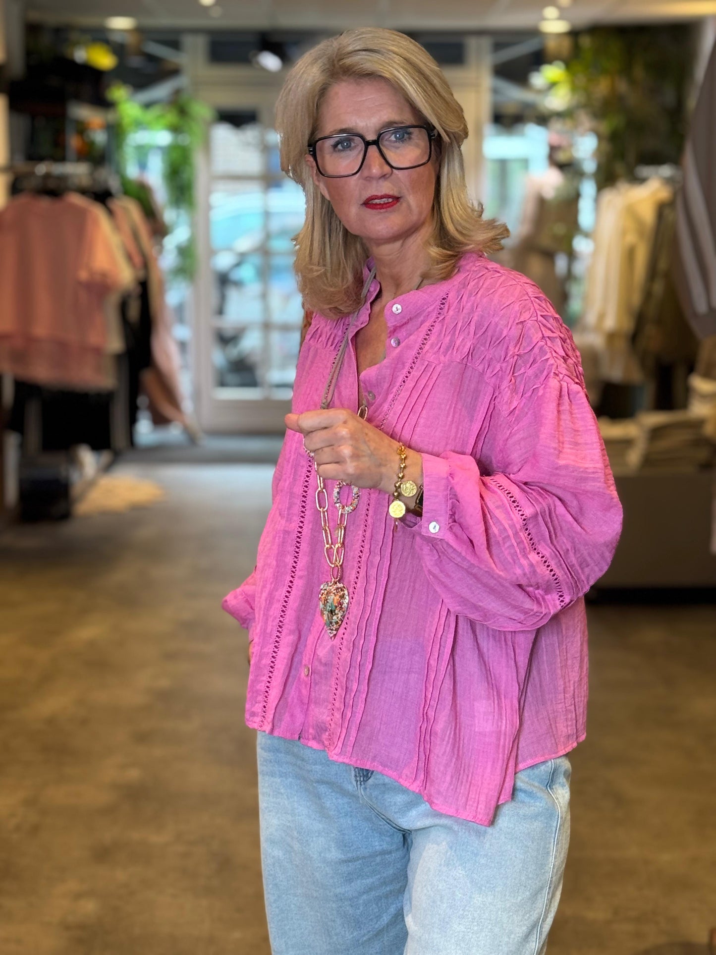 Blouse Brady/ Roze