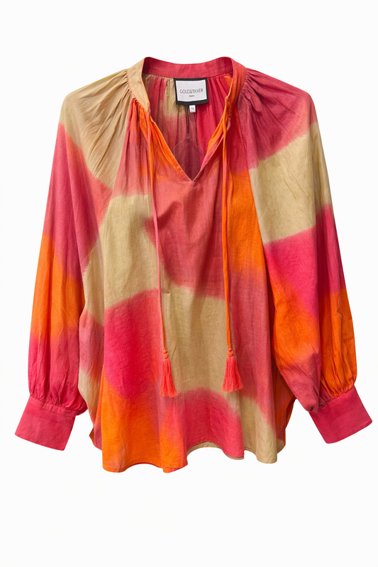 Blouse Gold/ Orange