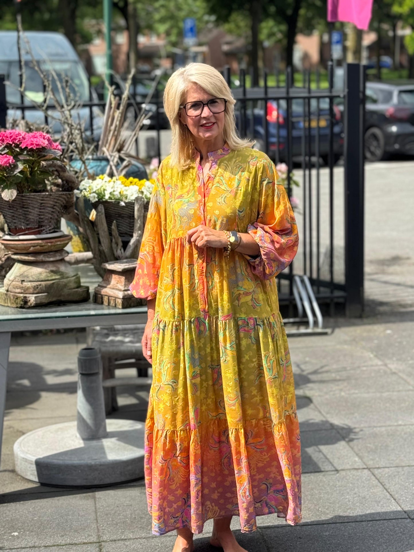Jurk Sunset/ maxi