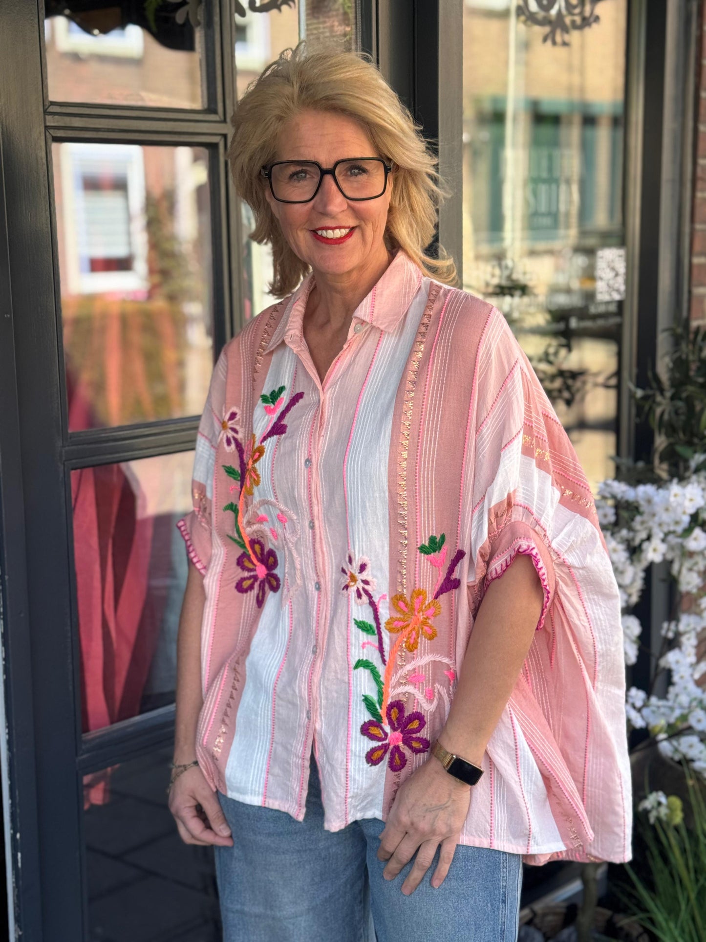 💥DEAL Blouse Gold & Silver/ Roze