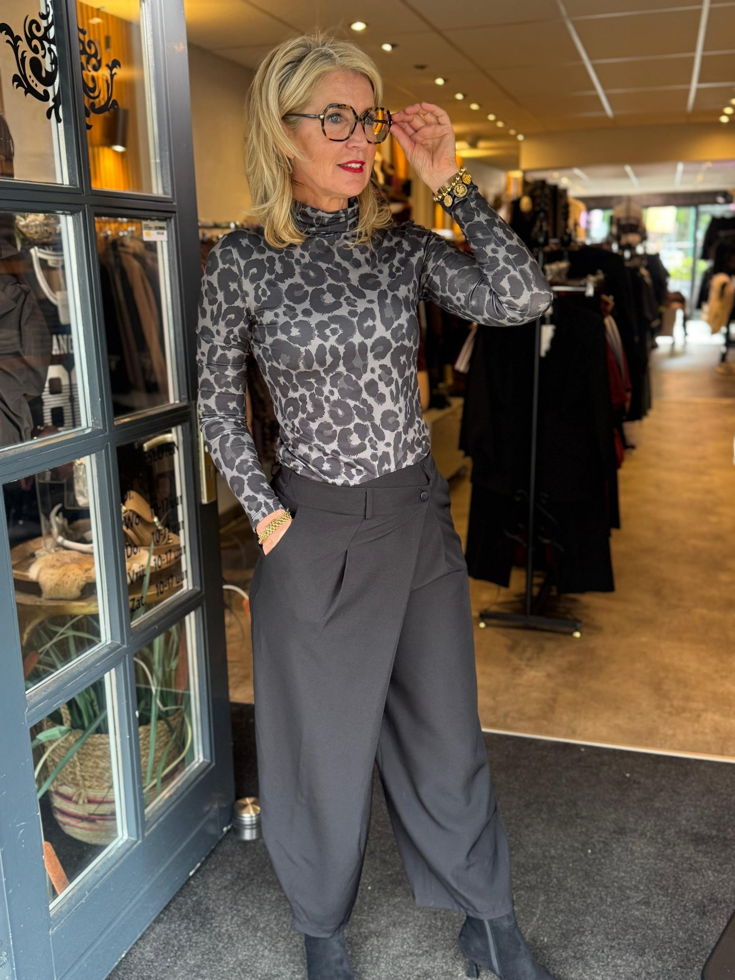 Broek overslag / zwart