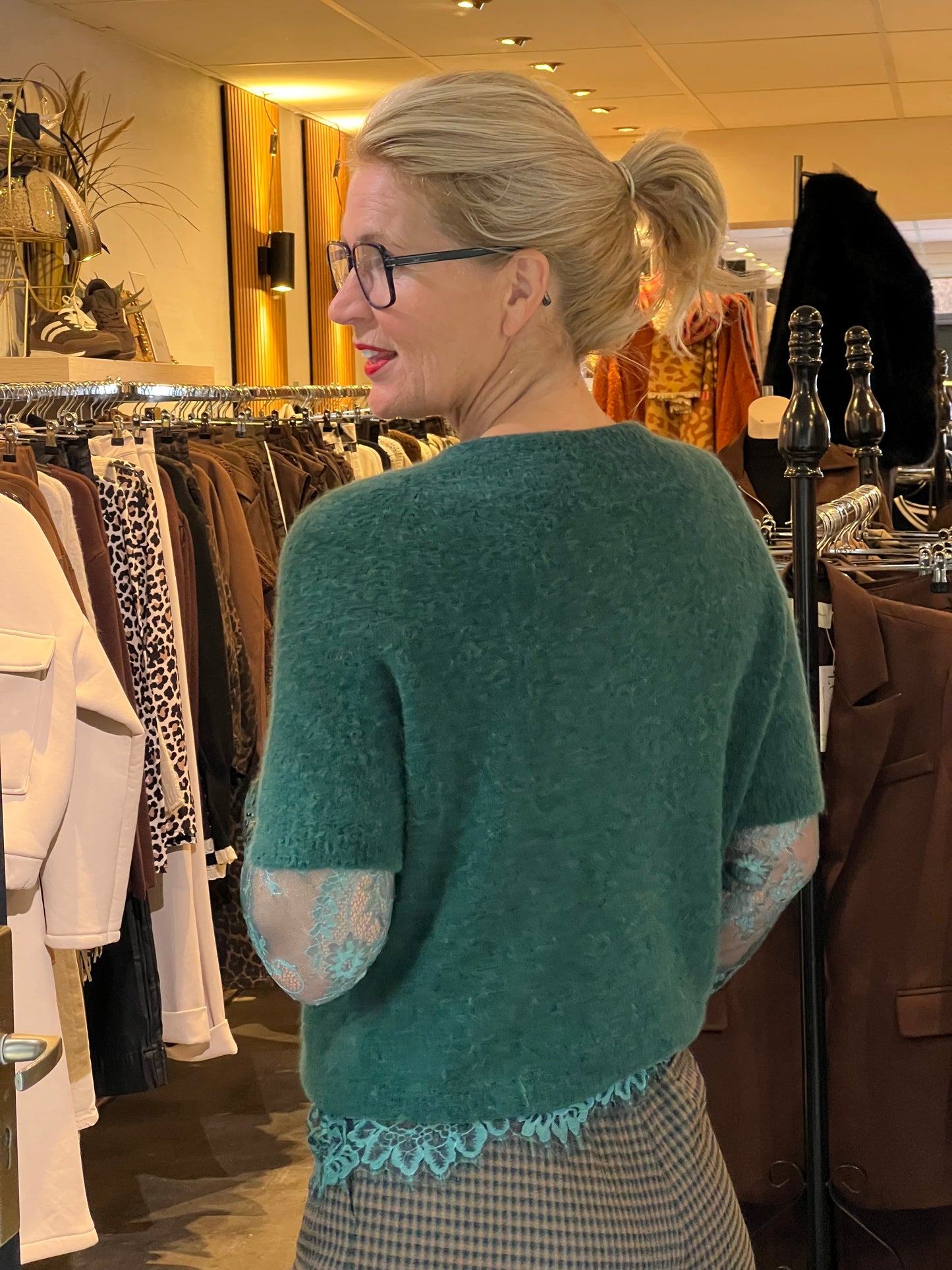 Trui Abby/ Flessen Groen