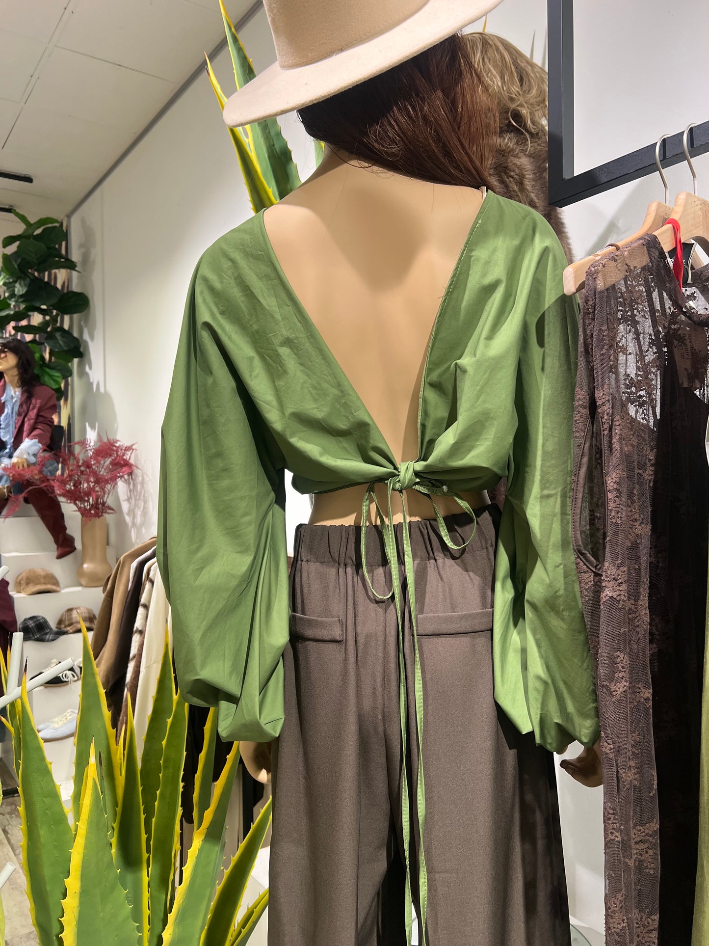 Blouse Balloon/ olive