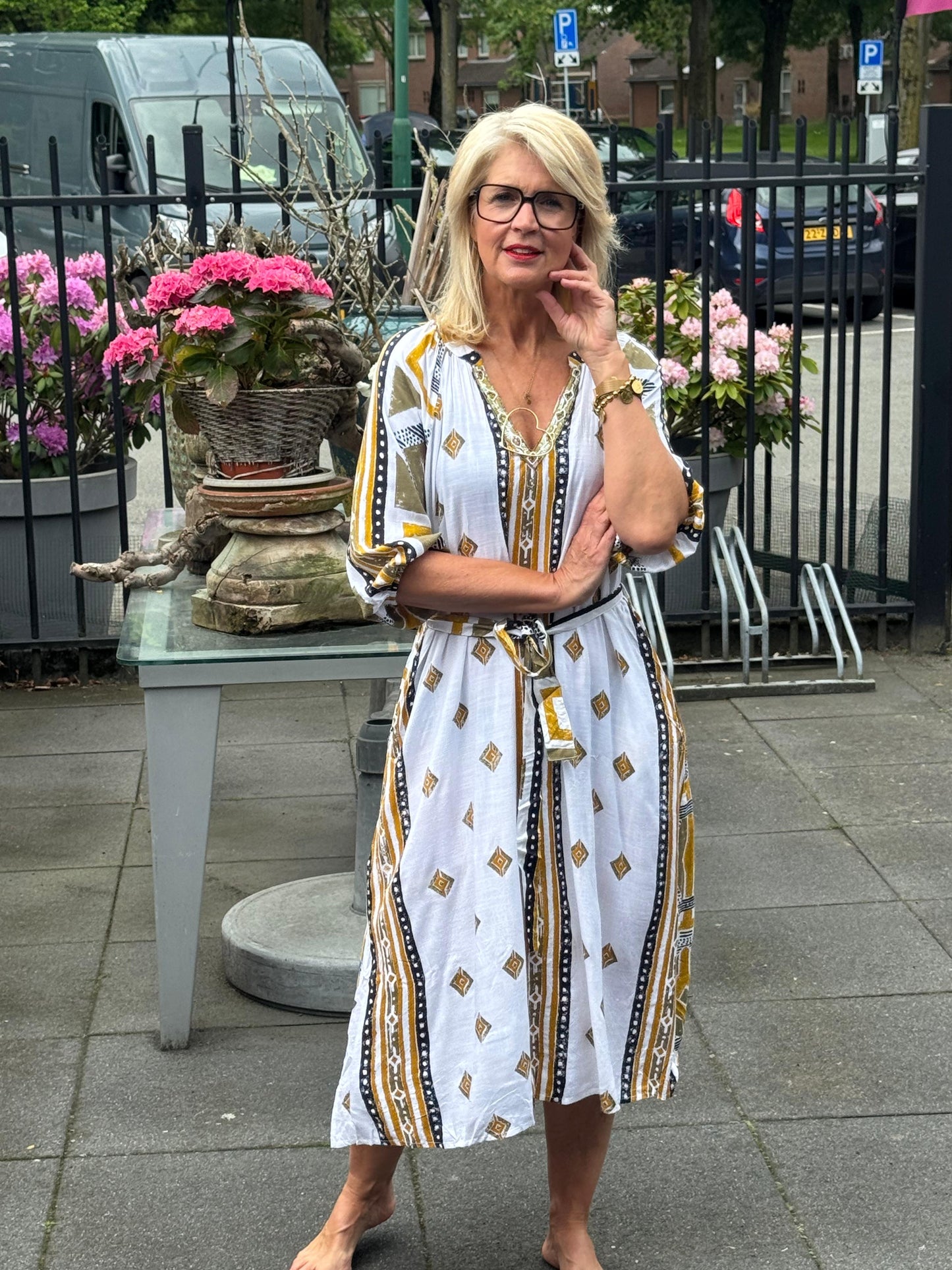 Jurk Tan /midi