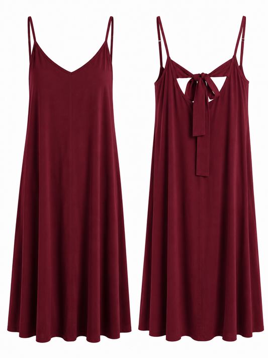 Jurk Stacy Midi/ Bordeaux