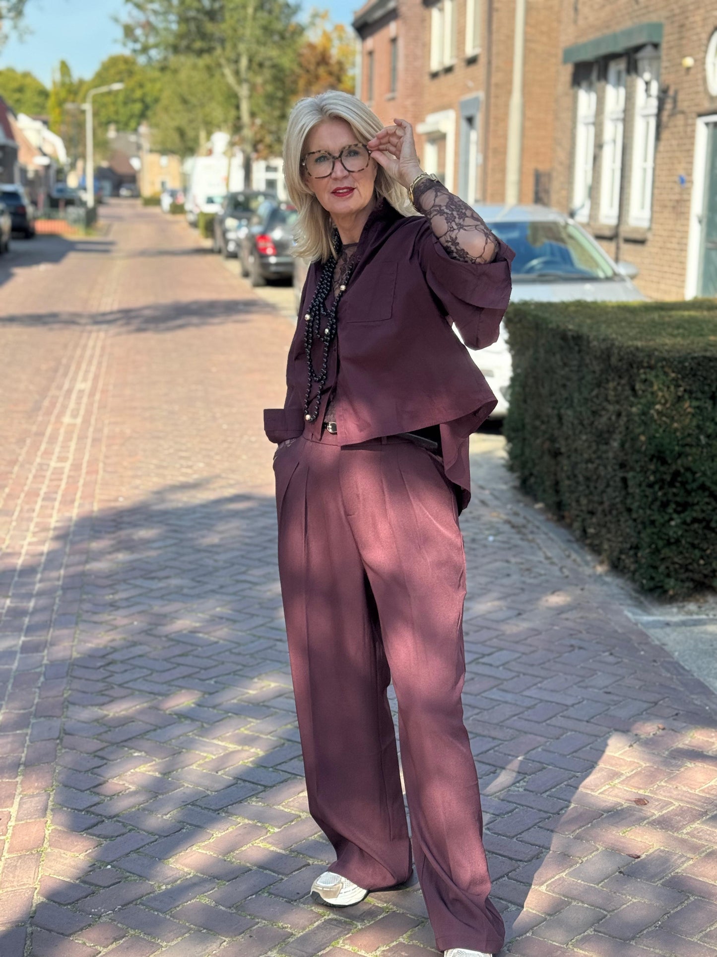 Blouse Aire/ Aubergine