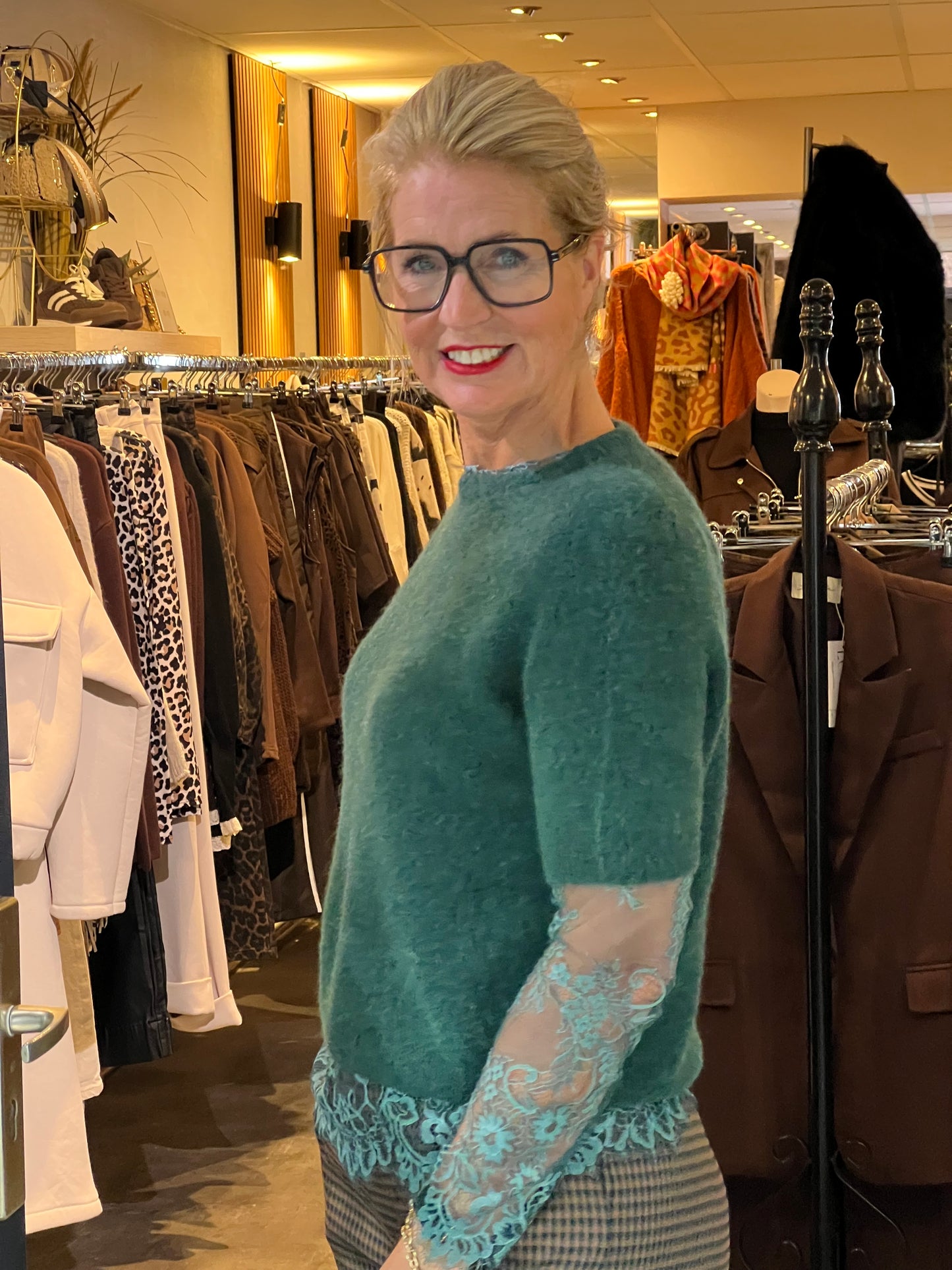 Trui Abby/ Flessen Groen