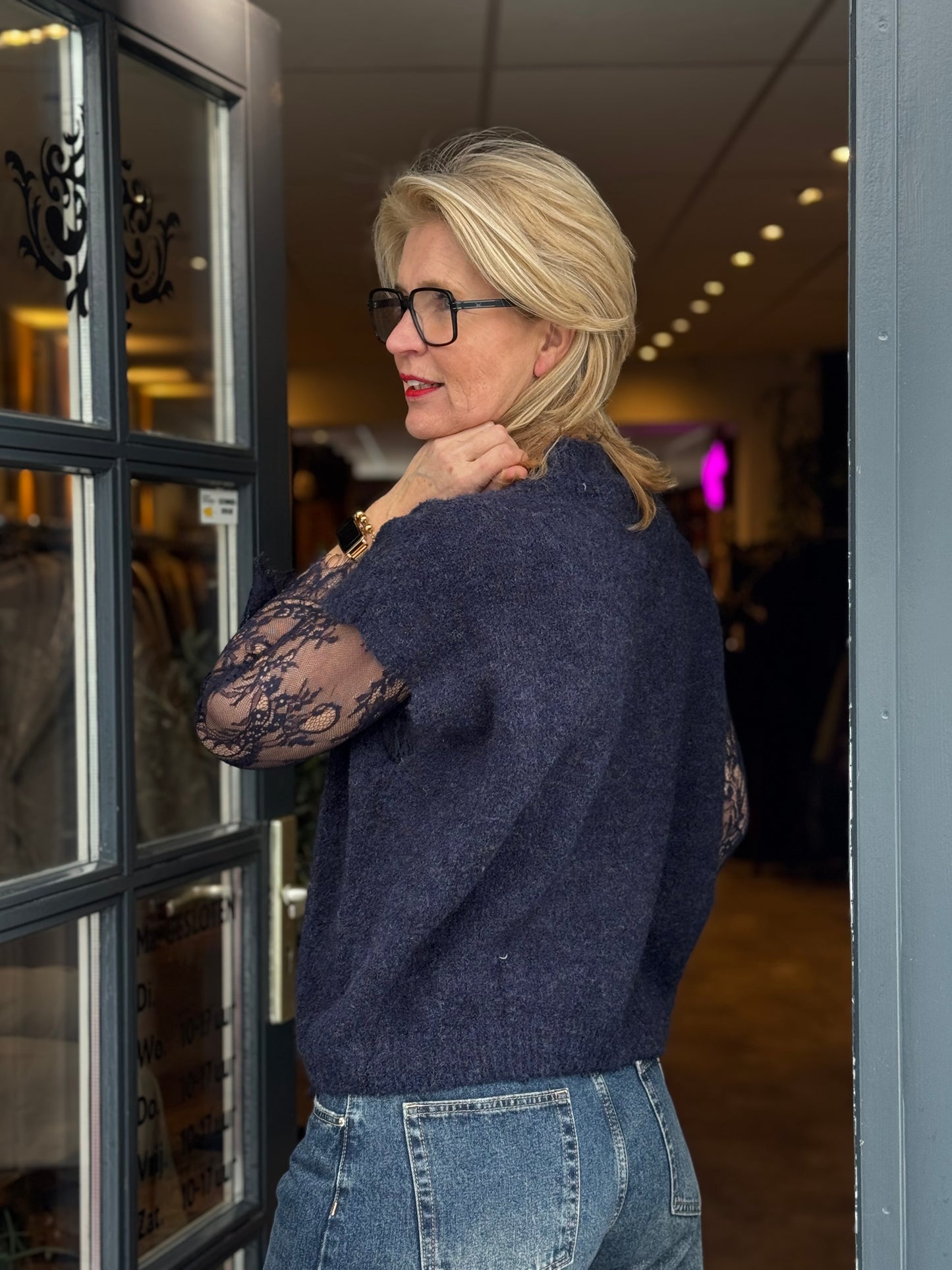 Trui Elegance 2 in 1/ D Blauw