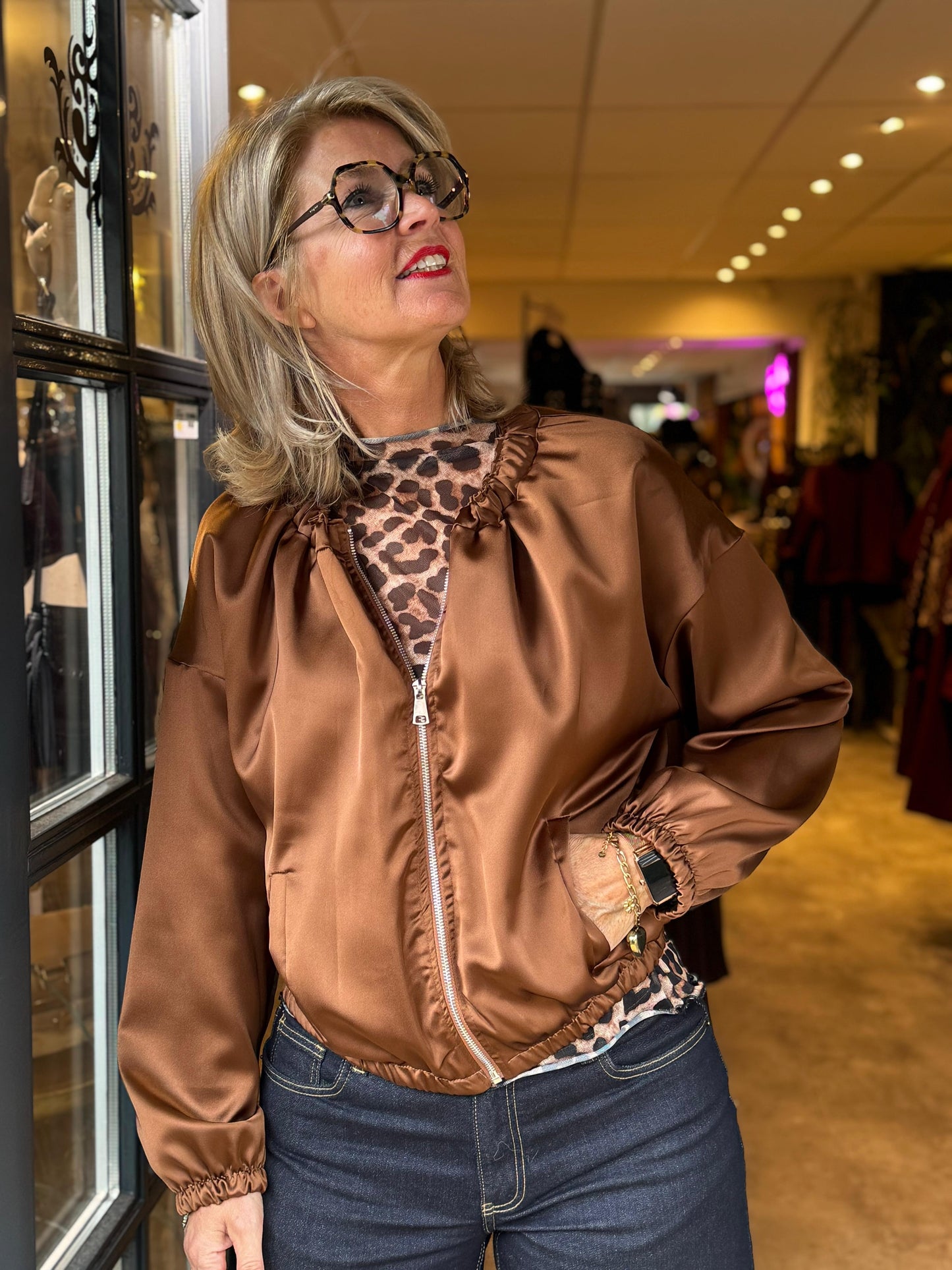 Bomber Azzurro/ Bronz