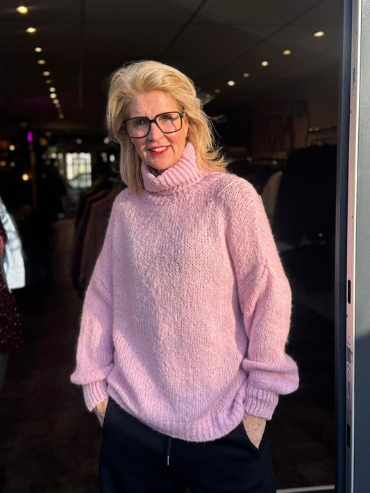 Trui Soft Col/ zacht Roze