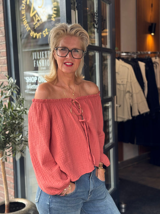 Blouse Abby/ Abricot