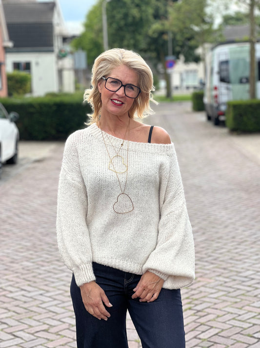 soft Knitt Trui / Crème