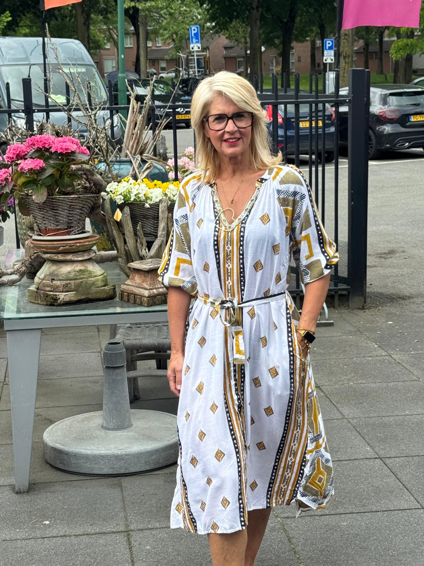 Jurk Tan /midi
