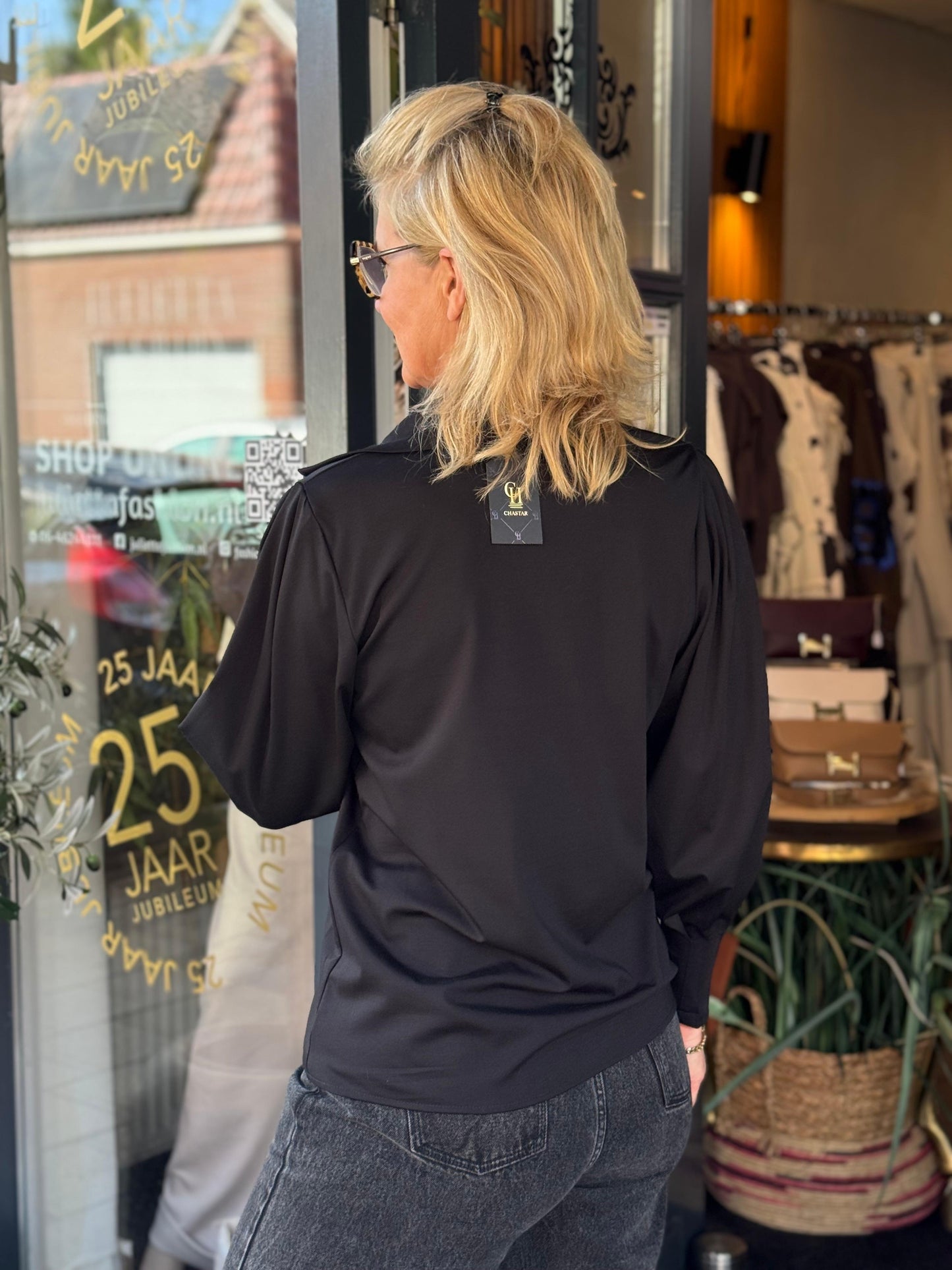 Soft Blouse/ zwart