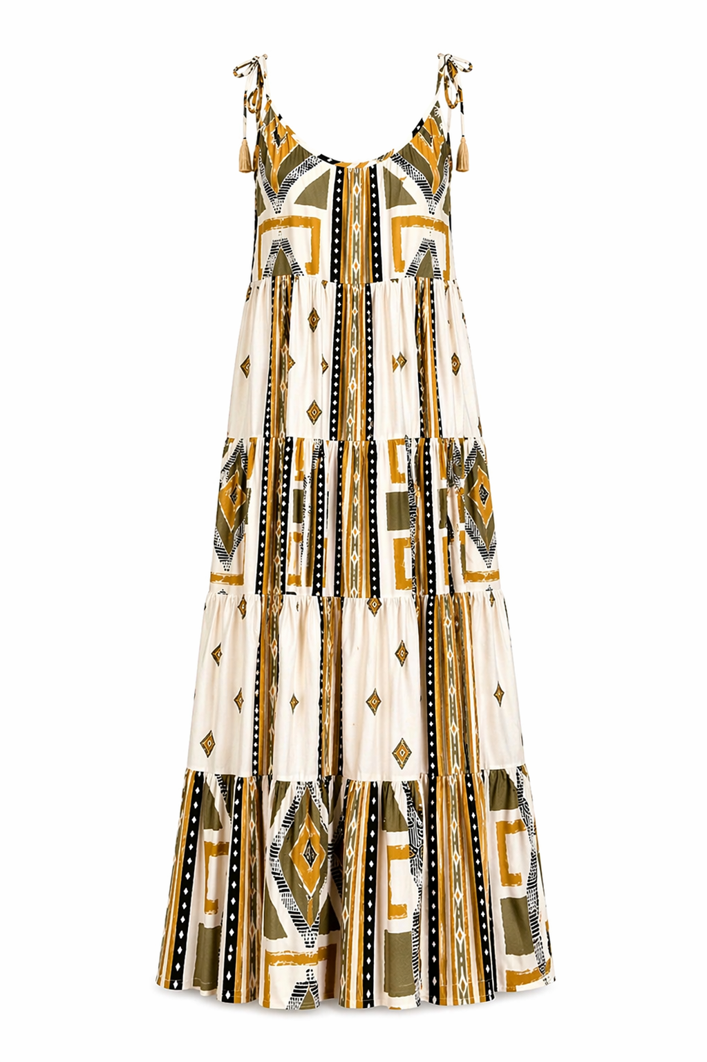 Jurk Tan/ maxi