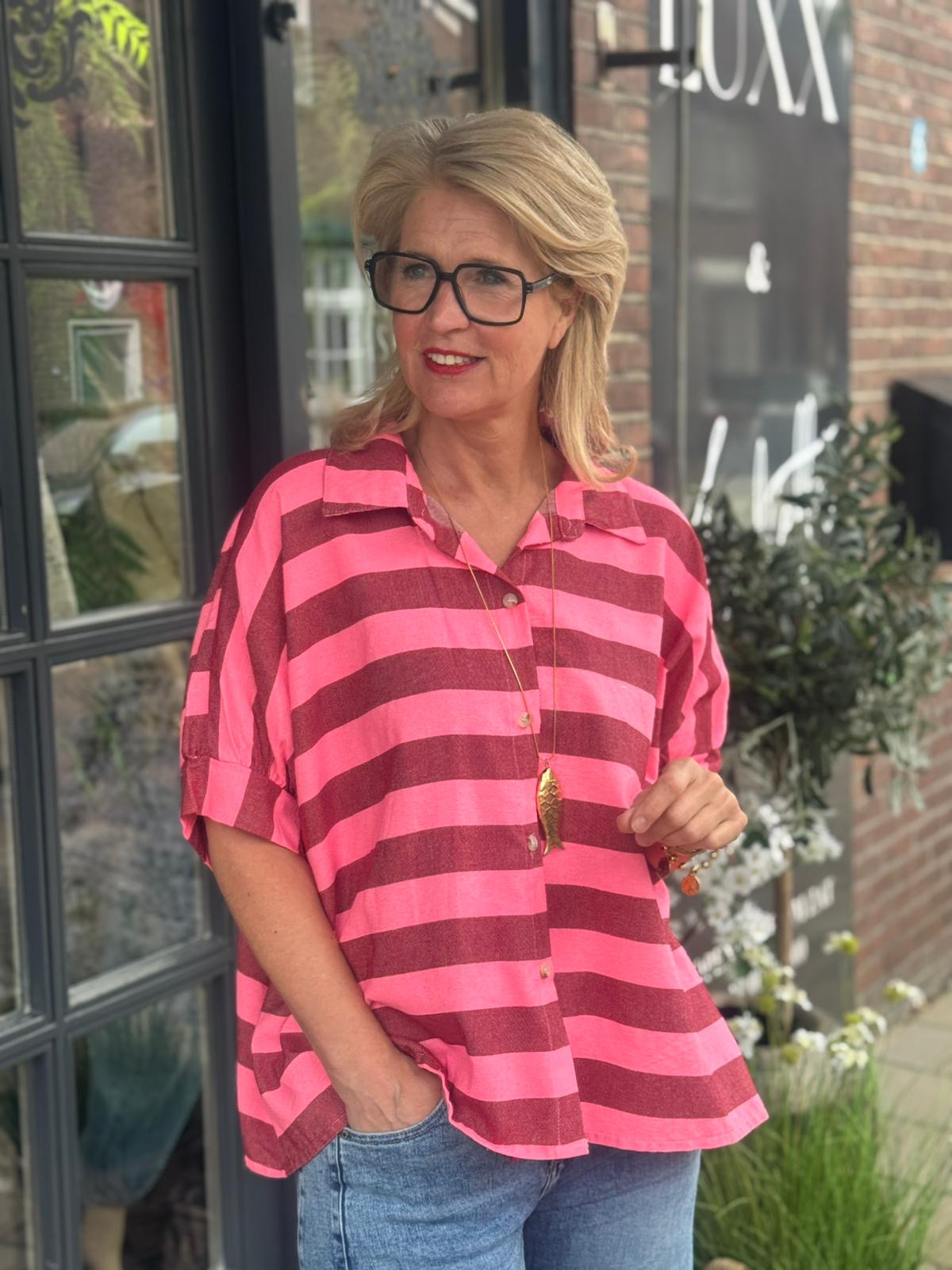 Blouse Sunset Stripe