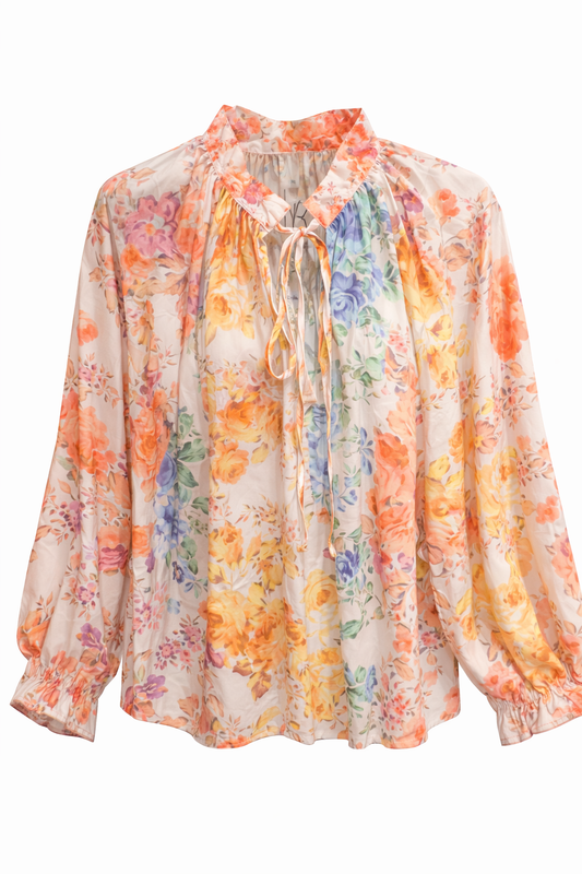 Blouse Bianca Flower
