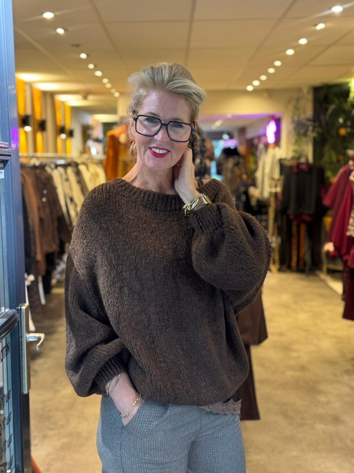 Trui Soft Knitt / Bruin