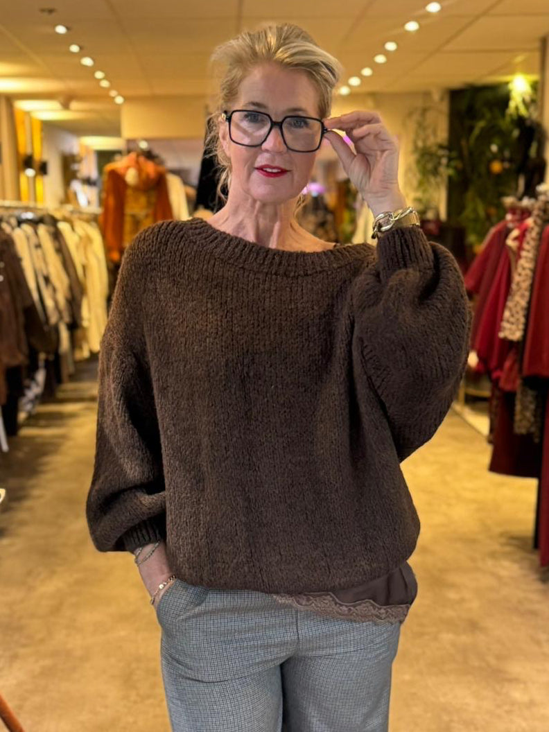 Trui Soft Knitt / Bruin