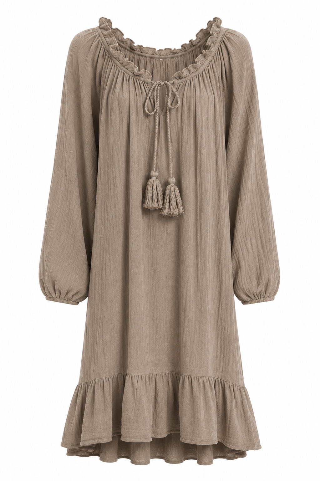 Jurk Greese/ Taupe