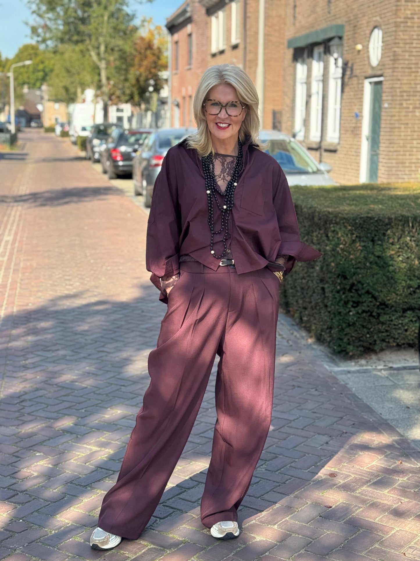 Blouse Aire/ Aubergine