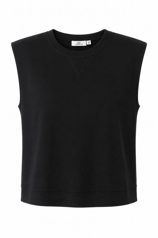 Mouwloos sweater/ zwart