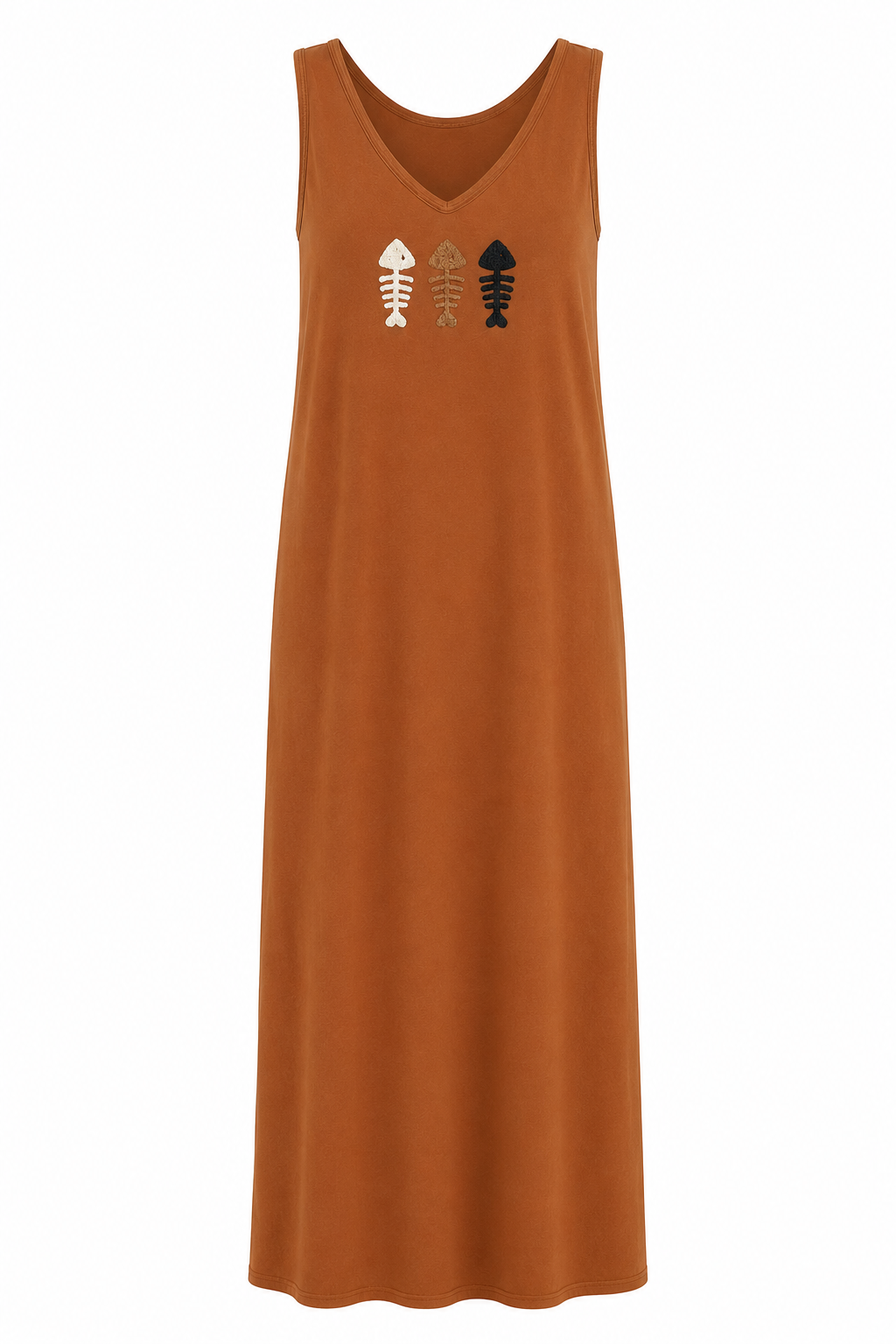 Jurk Tricot/ Roest