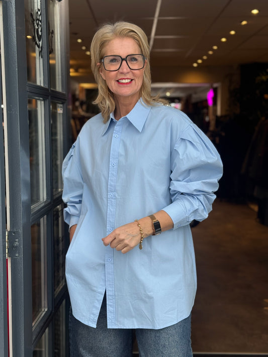 Blouse Puff / L Blauw